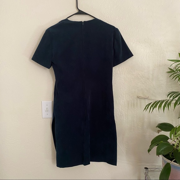 Green Velvet Dress - Picture 3 of 5